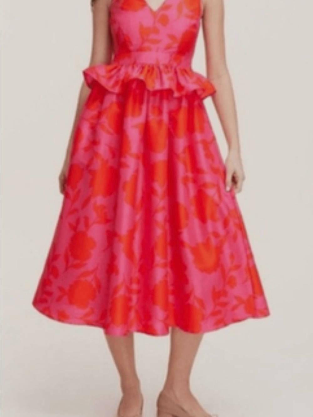 Kate Spade Vibrant Pink and Orange Dress